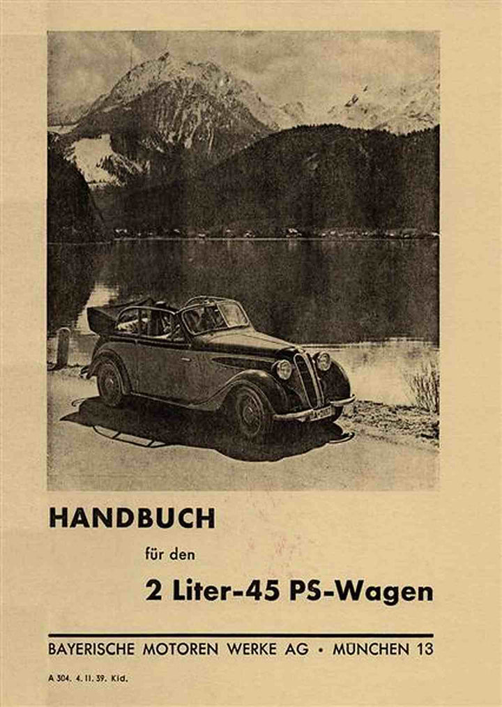 BMW 2 Ltr. Typ 321 Betriebsableitung, Buchcover