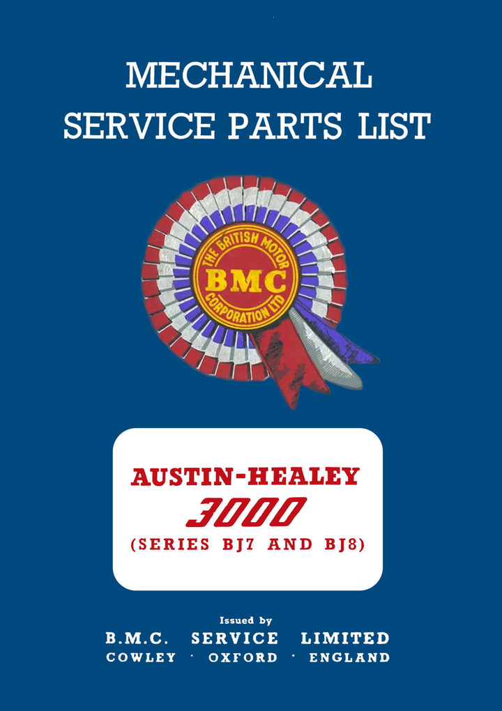 Austin 3000 MK II/ III Roadster Serie BJ 7/ BJ 8 Ersatzteilkatalog, Buchcover