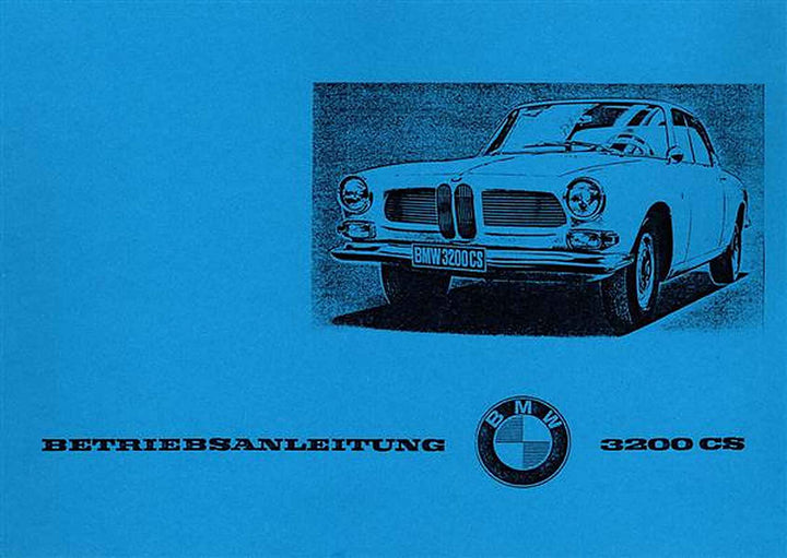 BMW 3200 CS Betriebsanleitung, Buchcover