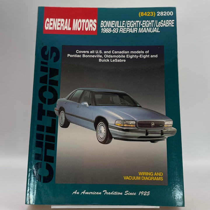 GENERAL MOTORS BONNEVILLE/EIGHTY-EIGHT/LESABRE 1988-93 (Chilton)
