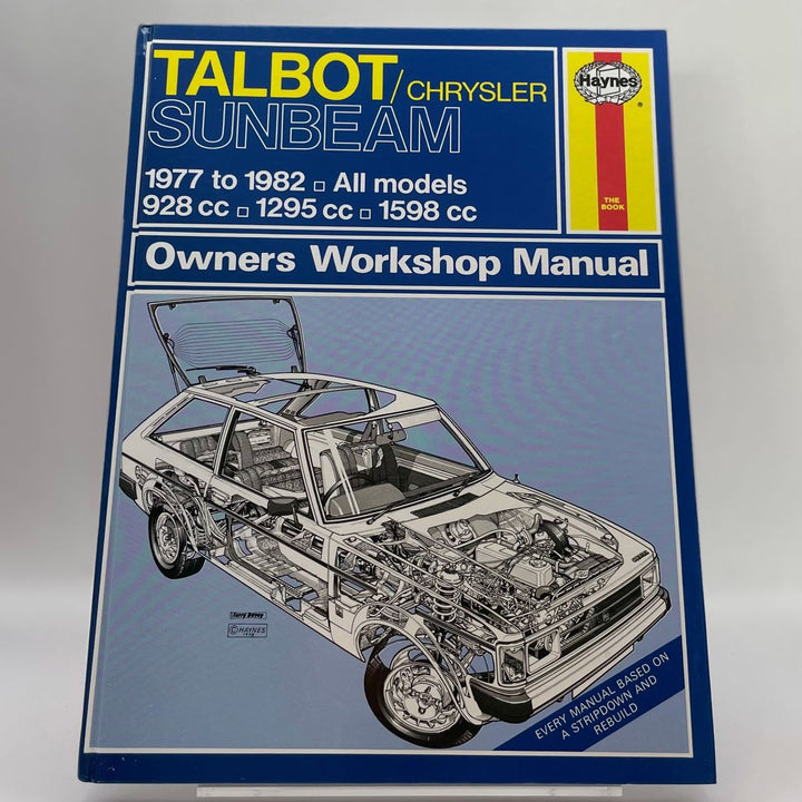 Talbot / Chrysler Sunbeam 1977 to 1982 all models 928cc, 1295cc and 1598cc (Haynes)