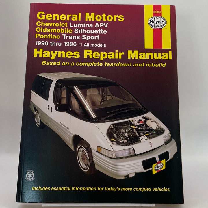General Motors; Chevrolet Lumina APV; Oldsmobile Silhouette; Pontiac Trans Sport; 1990 thru 1996; all models (Haynes)