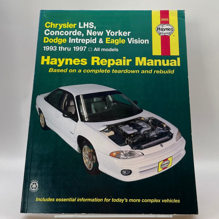 Chrysler LHS, Concorde and New Yorker; Dodge Intrepid and Eagle Vision 1993 thru 1997, all models (Haynes)