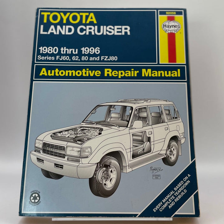 Toyota Land Cruiser; 1980 thru 1996; Series FJ60, 62, 80 and FZJ80; Automotive (Haynes)