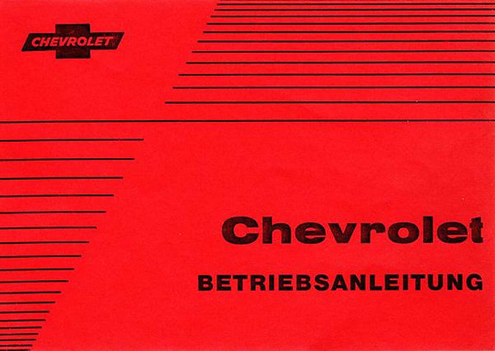Chevrolet 6- und 8-Zylinder 1963 Bedienungsanleitung, Buchcover