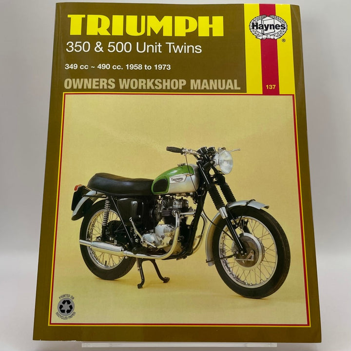 Triumph 350 and 500 Unit Twins , No. 137 – Reparaturanleitung (Haynes)