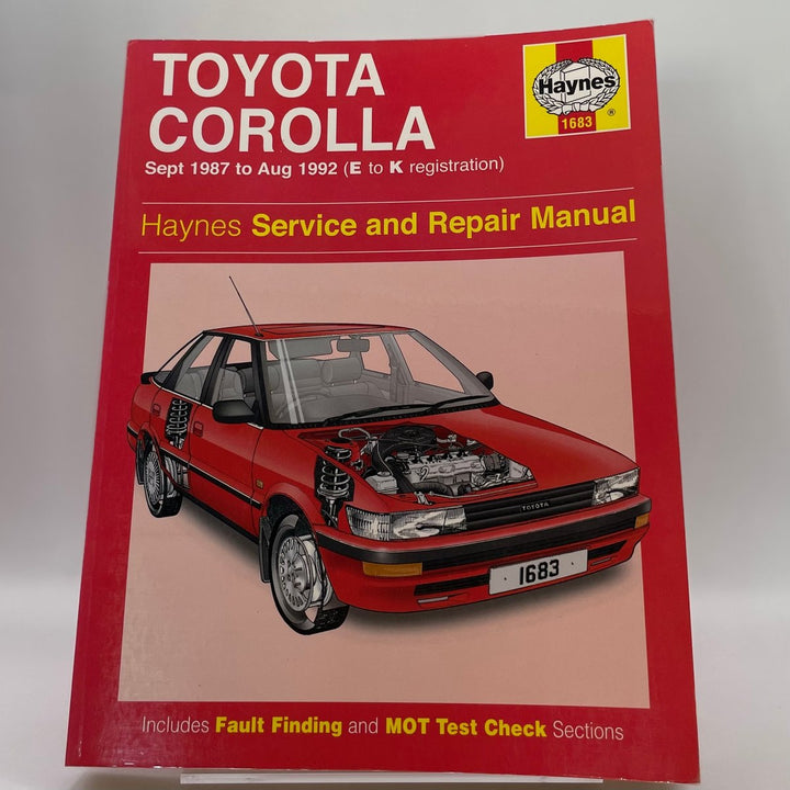 Toyota Corolla 1987-92 – Reparaturanleitung (Haynes)