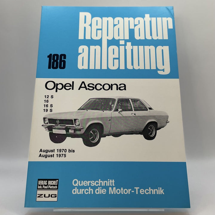 Opel Manta und Ascona Reparaturanleitung und Werkstatthandbuch 1970 bis August 1975 – Originalfoto des Exemplars