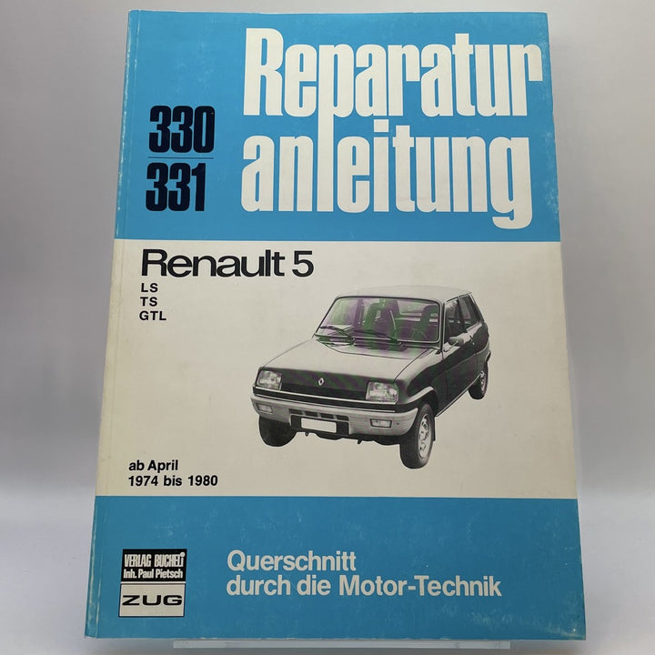 Renault 5 - Reparaturbuch – Originalfoto des Exemplars