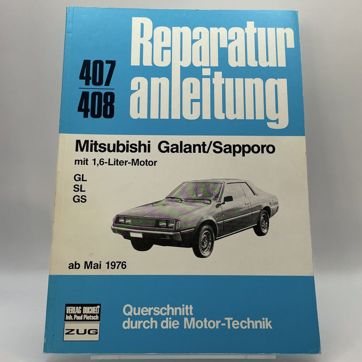 Mitsubishi Galant, Celeste und Colt Reparaturanleitung und Werkstatthandbuch – Originalfoto des Exemplars