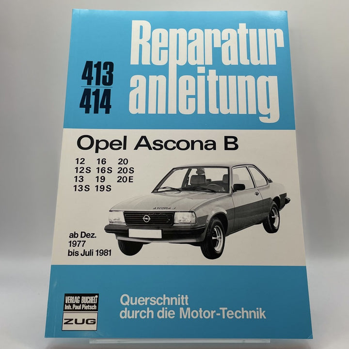 Opel Ascona B - Reparaturbuch – Originalfoto des Exemplars