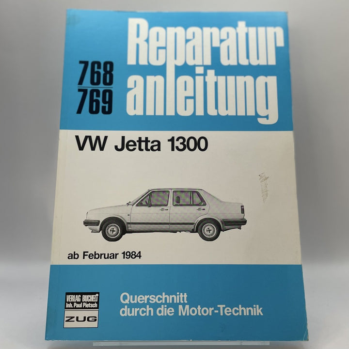 VW Jetta 1300 ab Februar 1984 - Reparaturbuch – Originalfoto des Exemplars