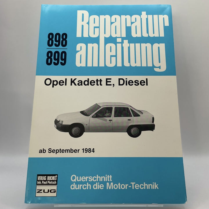 Opel Kadett E, Diesel - Reparaturbuch – Originalfoto des Exemplars