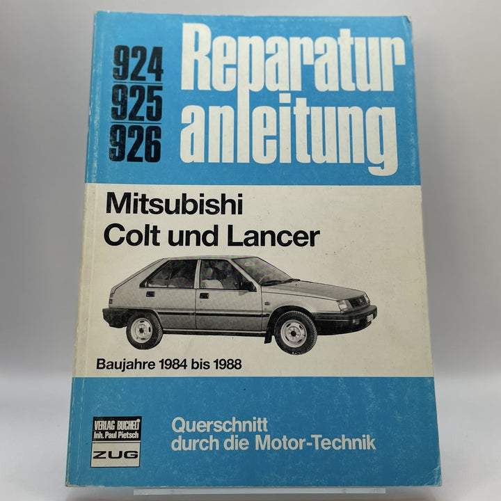 Mitsubishi Colt und Lancer - Reparaturbuch – Originalfoto des Exemplars