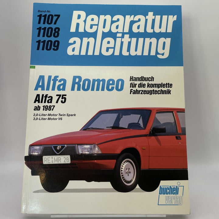 Alfa Romeo Reparaturanleitung und Werkstatthandbuch 1987 – Originalfoto des Exemplars