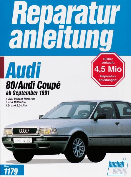 Audi 80 / Audi Coupé ab September 1991, Buchcover