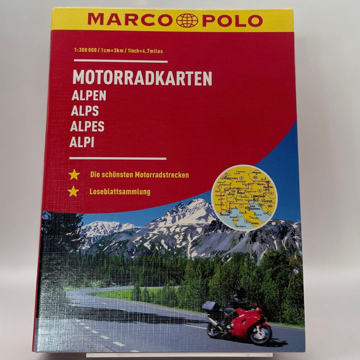 MARCO POLO Motorradkarte Alpen 1:300.000