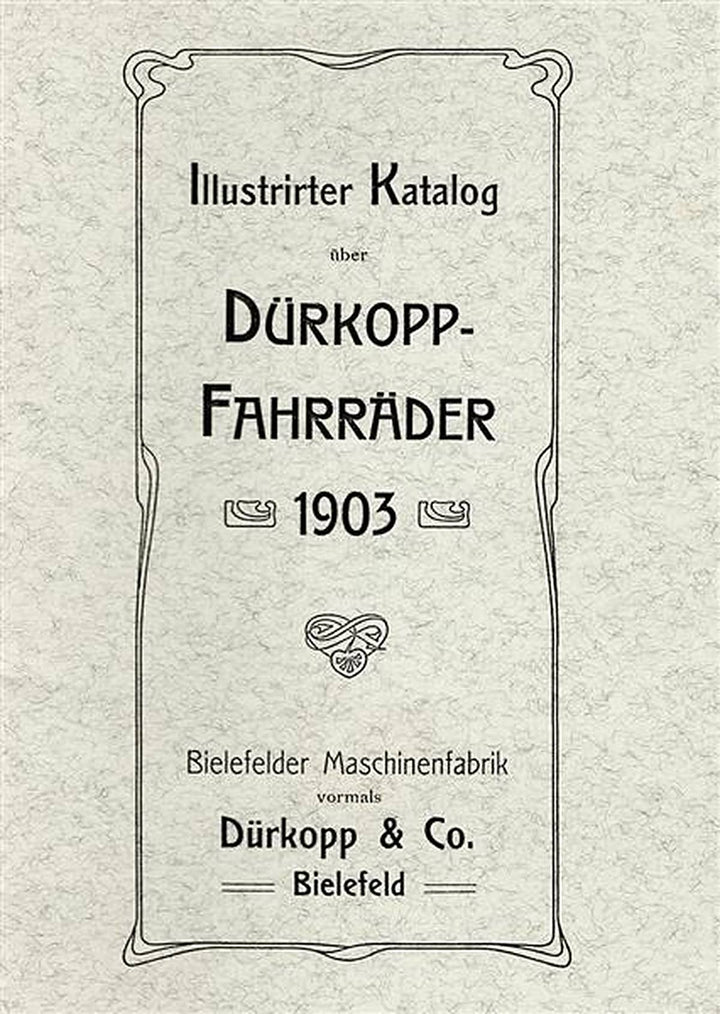 Dürkopp Fahrräder von 1903 Prospekt, Titelseite