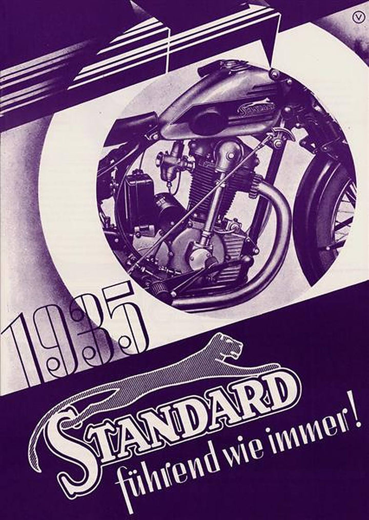 Standard Motorrad Modelle 1935 Gesamtprospekt, Titelseite