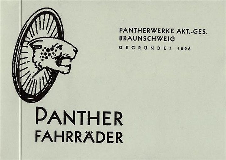 Panther Fahrräder, Prospektreprint, Titelseite