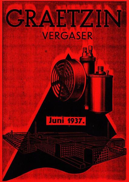 Graetzin Vergaser 1937 Handbuch und Ersatzteilkatalog, Titelseite