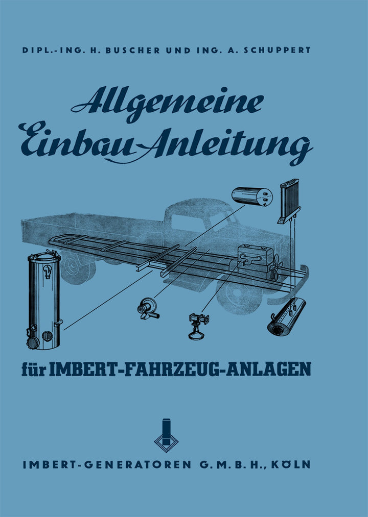 Imbert Holzgas Anlagen Allgemeine Einbauanleitung, Titelseite