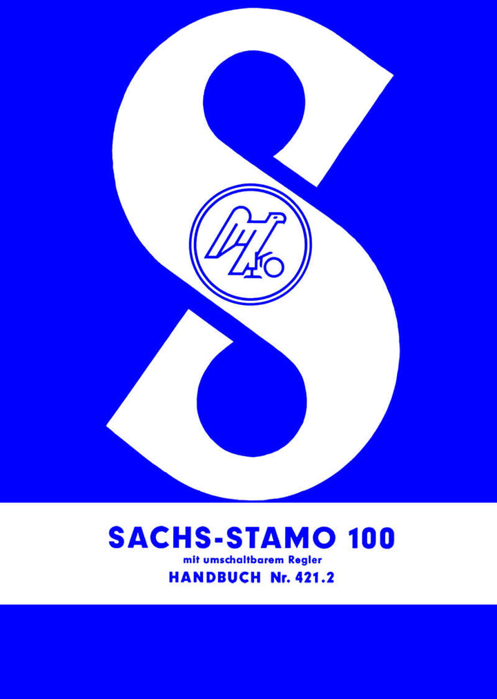 Sachs Stamo 100 Handbuch, Titelseite