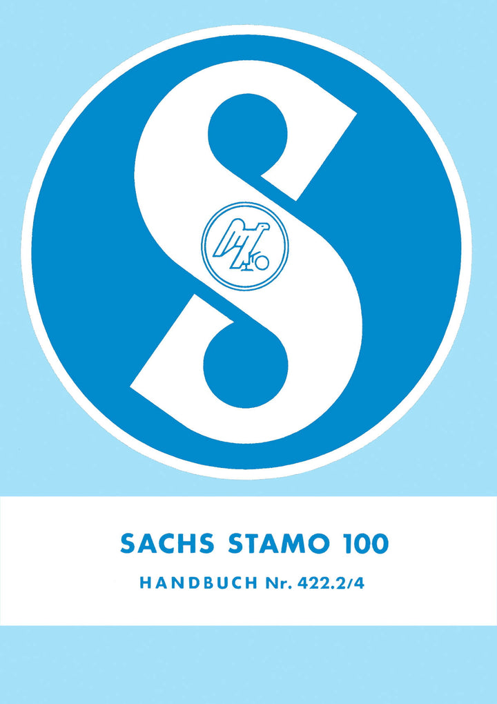 Sachs Stamo 100 Handbuch 422.2 /4, Titelseite