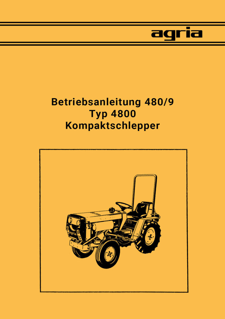 Agria 4800 Betriebsanleitung, Buchcover