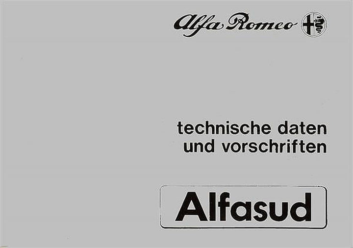 Alfa Romeo Alfasud 1200, 1300, 1500 Reparaturanleitung, Buchcover