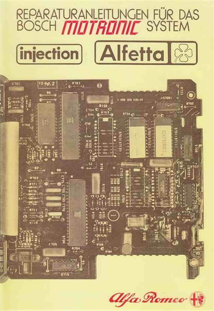 Alfa Romeo Alfetta Injection, Reparaturanleitung für das Bosch-MOTRONIC-System, Buchcover