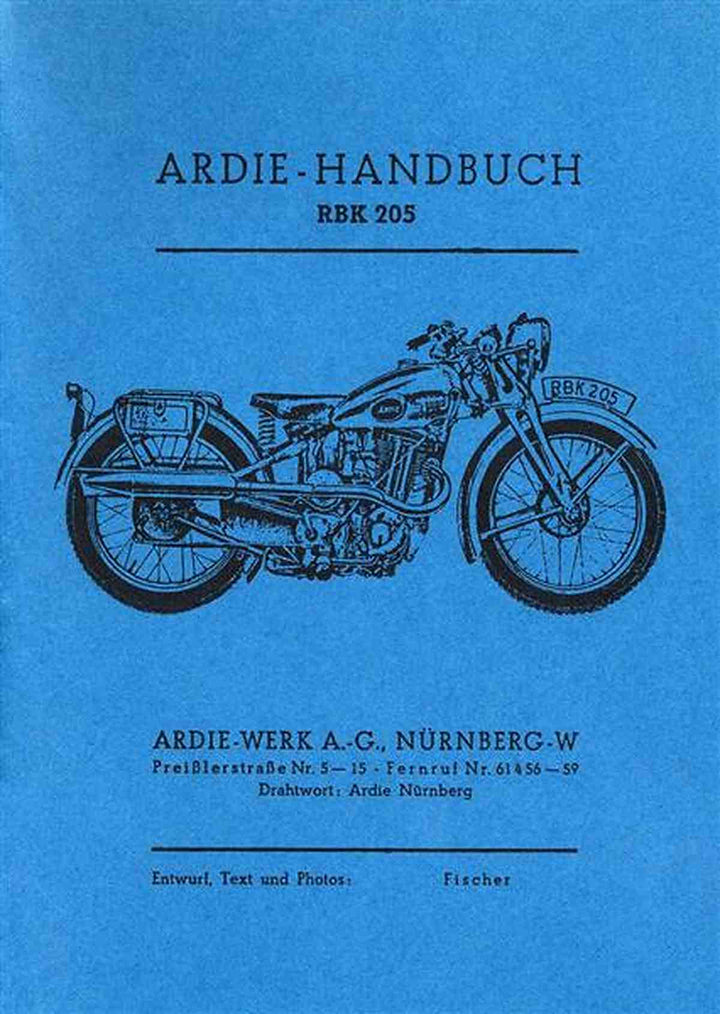 Ardie RBK205 Betriebsanleitung, Buchcover