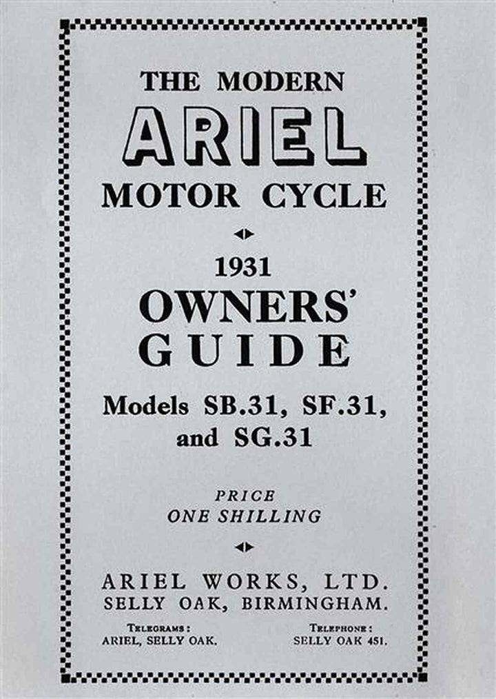 Ariel SB31 / SF31 / SG31 Owner&