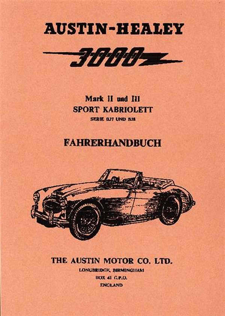 Austin-Healy 3000 MK II und MK III Betriebsanleitung, Buchcover