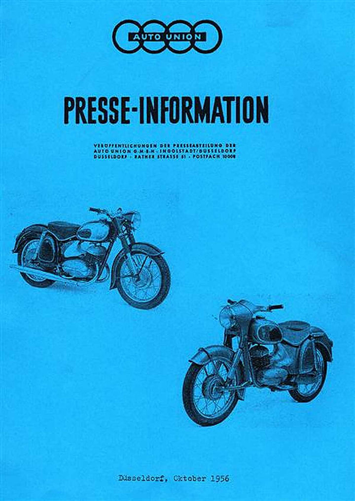 Auto Union Presse-Information, Veröffentlichungen der Presseabteilung der Auto Union GmbH, Buchcover