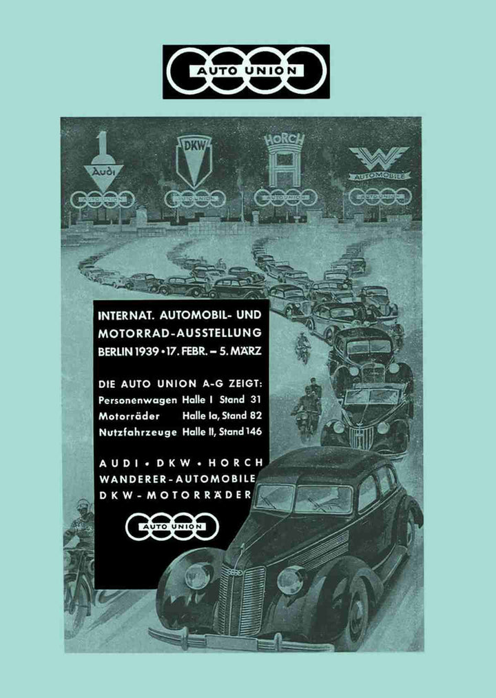 Auto Union Pressemappe 1939, Buchcover
