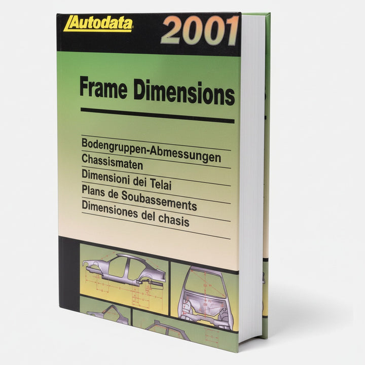 Autodata 2001 Frame Dimensions - Bodengruppen Abmessungen, Buchcover