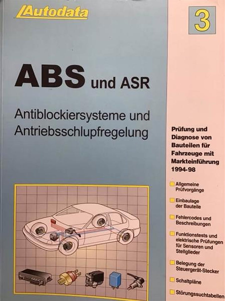 Autodata ABS und ASR Nr. 3 - Für Fahrzeuge von 1994-1998, Buchcover
