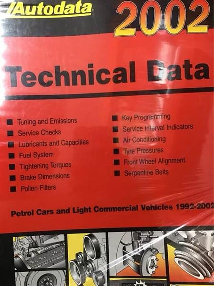 Autodata Technical Data 2002 - petrol cars and light trucks from 1992-2002, Buchcover