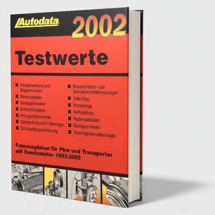 Autodata Testwerte 2002 - Für Benzin PkW und Transporter von 1992-2002, Buchcover
