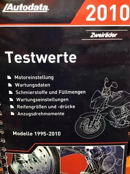 Autodata Testwerte 2010 - Für Zweiräder von 1995-2010 - gedrucktes Buch zum Bestpreis! - verwuester.net