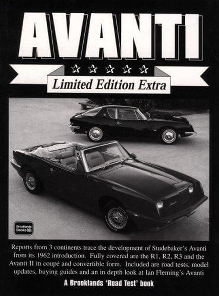 Avanti 1962-1991, Buchcover