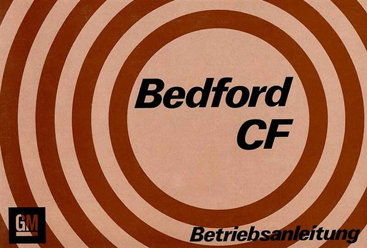 Bedford CF Betriebsanleitung, Buchcover