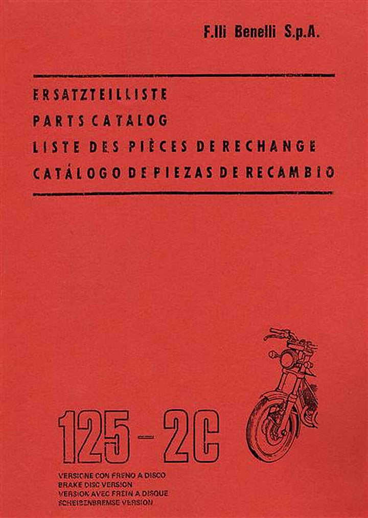 Benelli 125 - 2C Ersatzteilkatalog, Buchcover