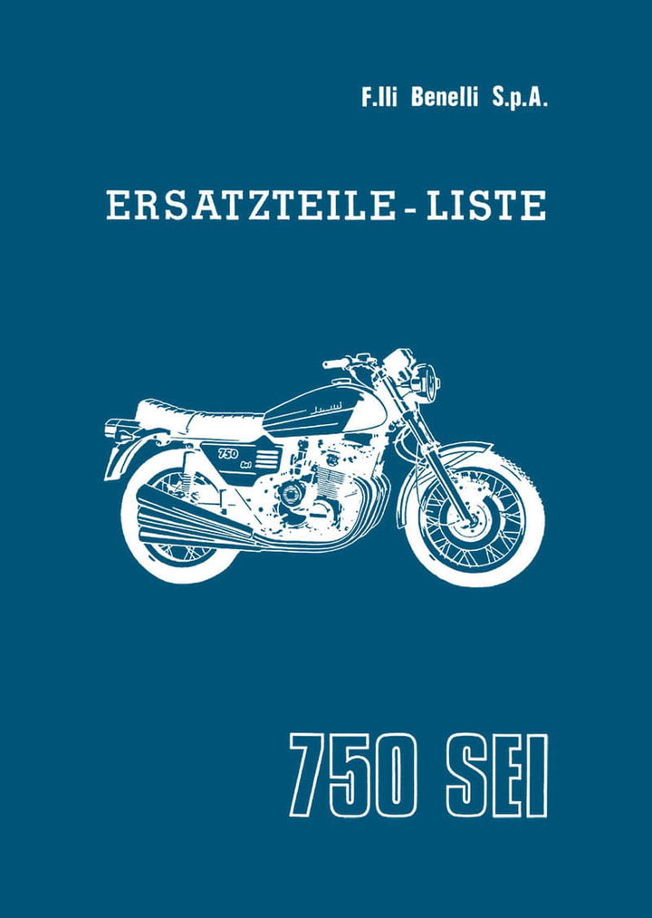 Benelli 750 Sei Ersatzteilkatalog, Buchcover
