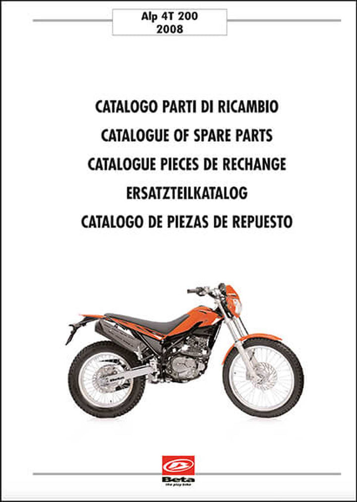 Beta Alp 4T 200 Ersatzteilkatalog, Buchcover