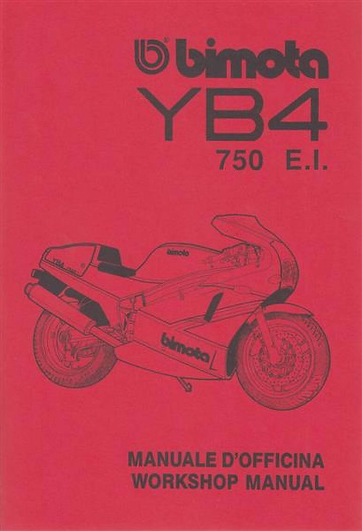 Bimota YB4, 750 E.I., Workshop Manual, Buchcover