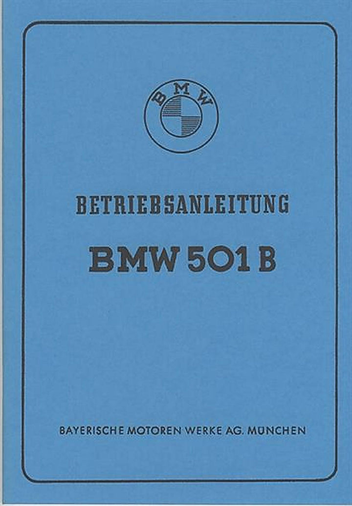 BMW 501 B Betriebsanleitung, Buchcover