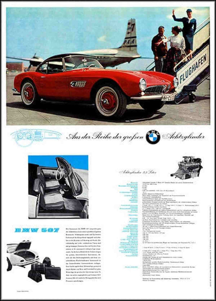 BMW 507 Poster, Poster-Motiv