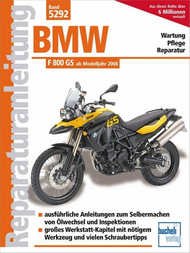 BMW F 800 GS ab Modelljahr 2008 - Reparaturbuch, Buchcover